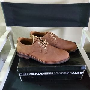 MADDEN Mens M Brewer Oxford Shoe Cognac Suede 10